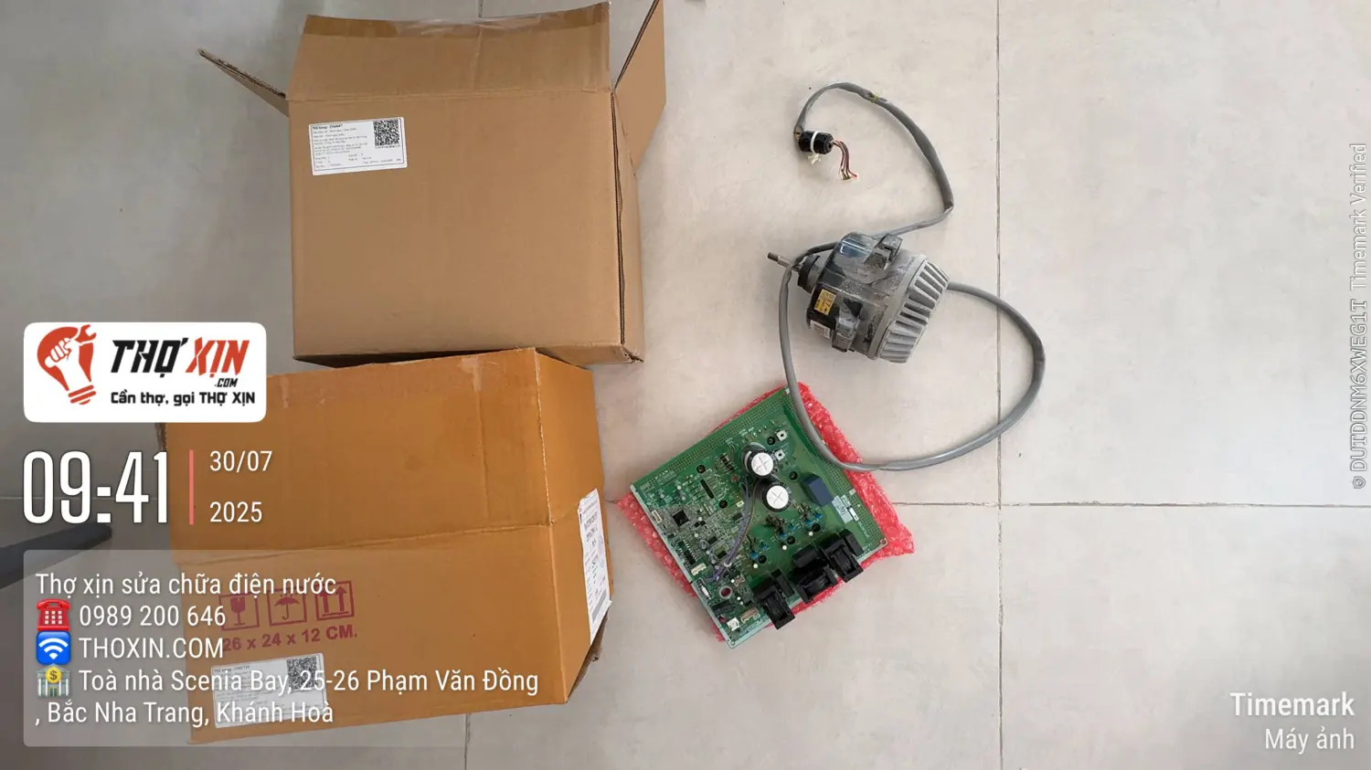 Sửa bo nguồn quạt dàn nóng máy lạnh