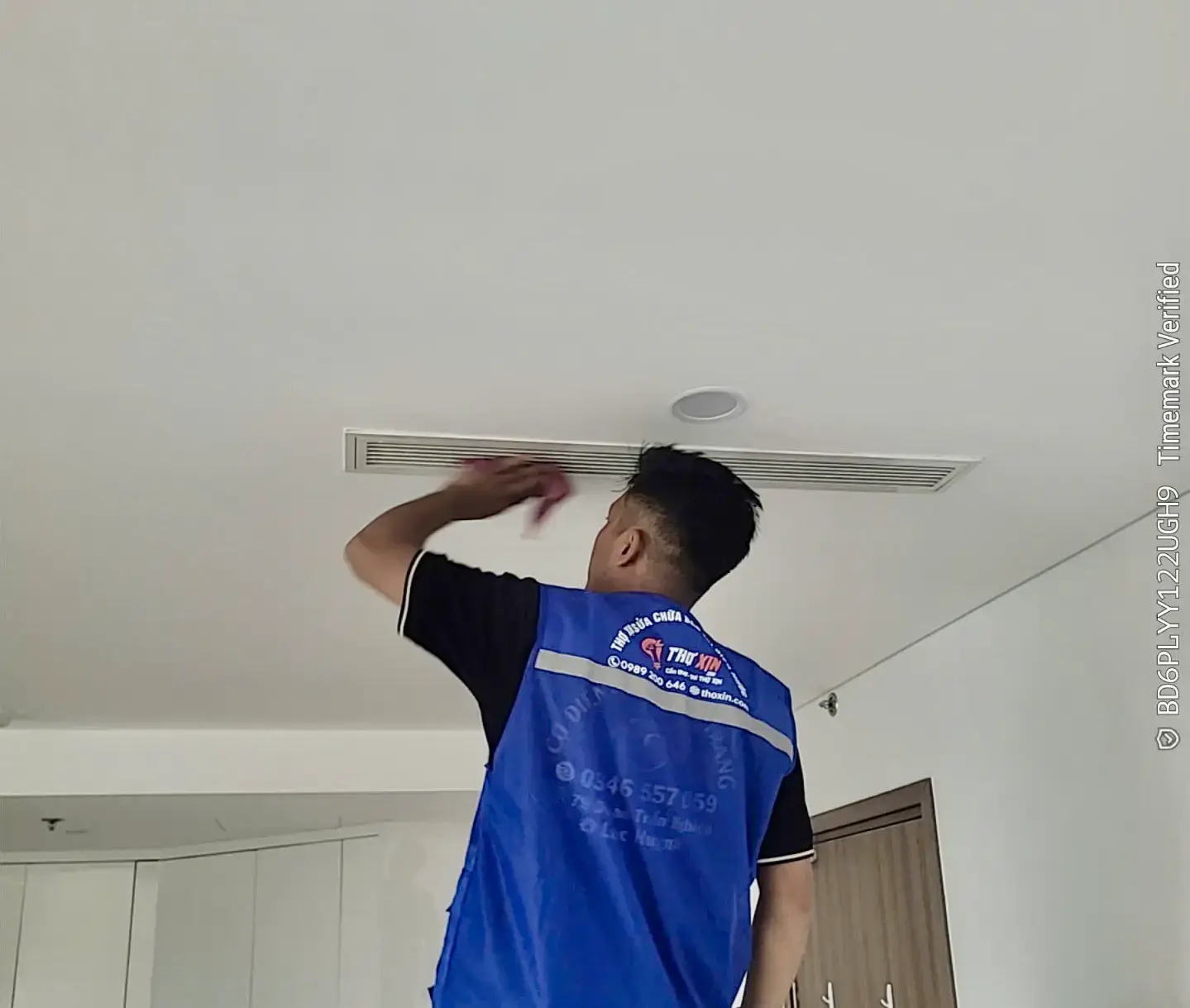 Vệ sinh điều hòa căn hộ 1 phòng ngủ-Scenia Bay Residence