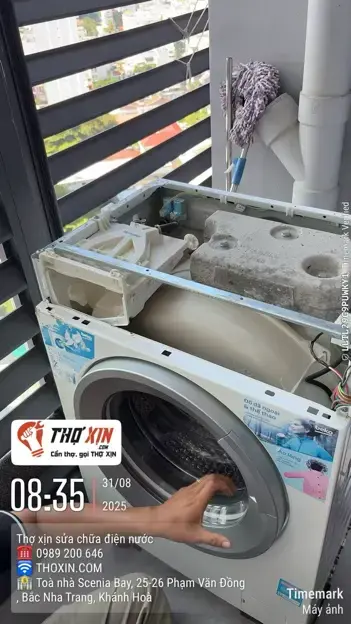 Vệ sinh máy giặt lồng ngang-dưới 8 Kg