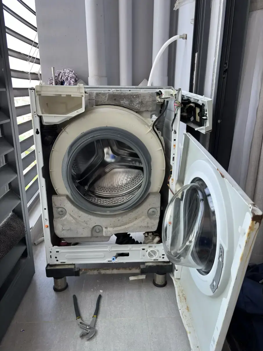 Vệ sinh máy giặt lồng ngang-dưới 8 Kg