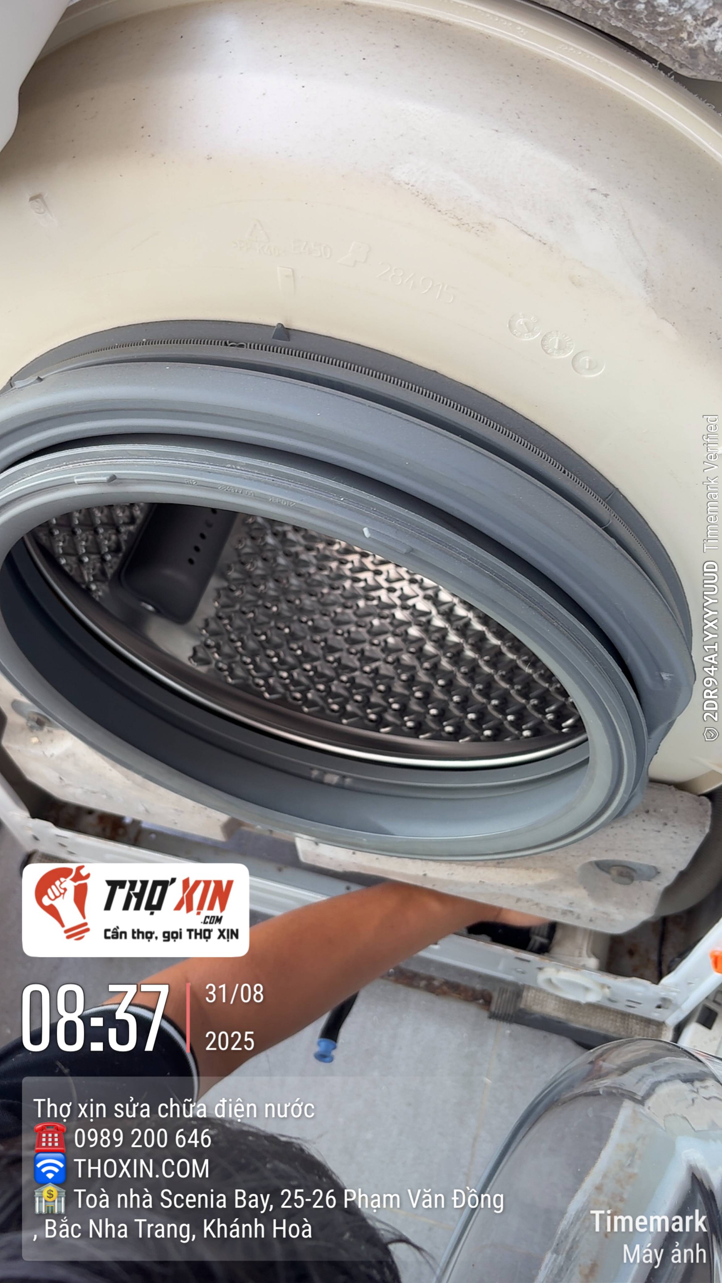 Vệ sinh máy giặt lồng ngang-dưới 8 Kg