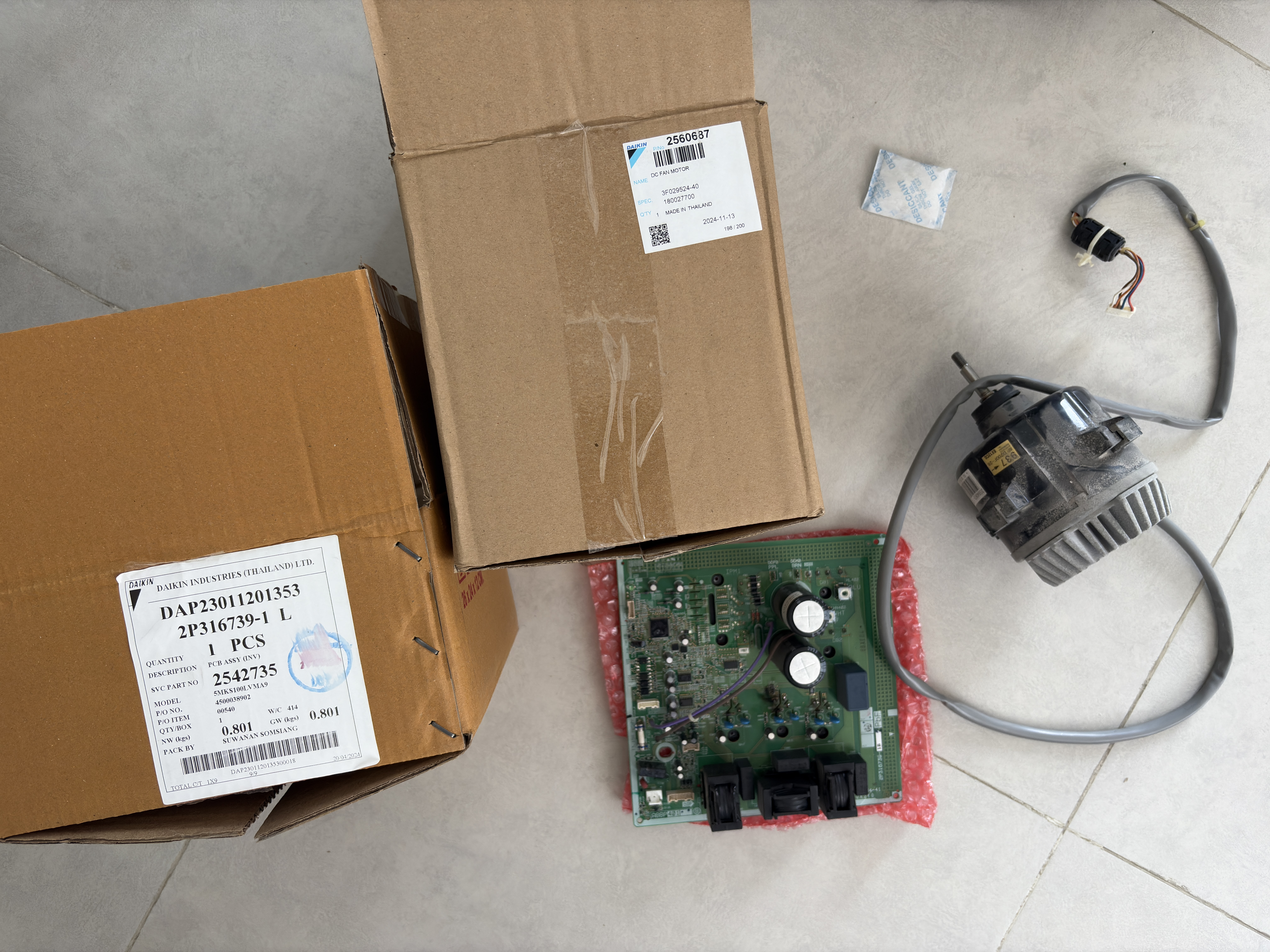 Sửa bo nguồn quạt dàn nóng máy lạnh