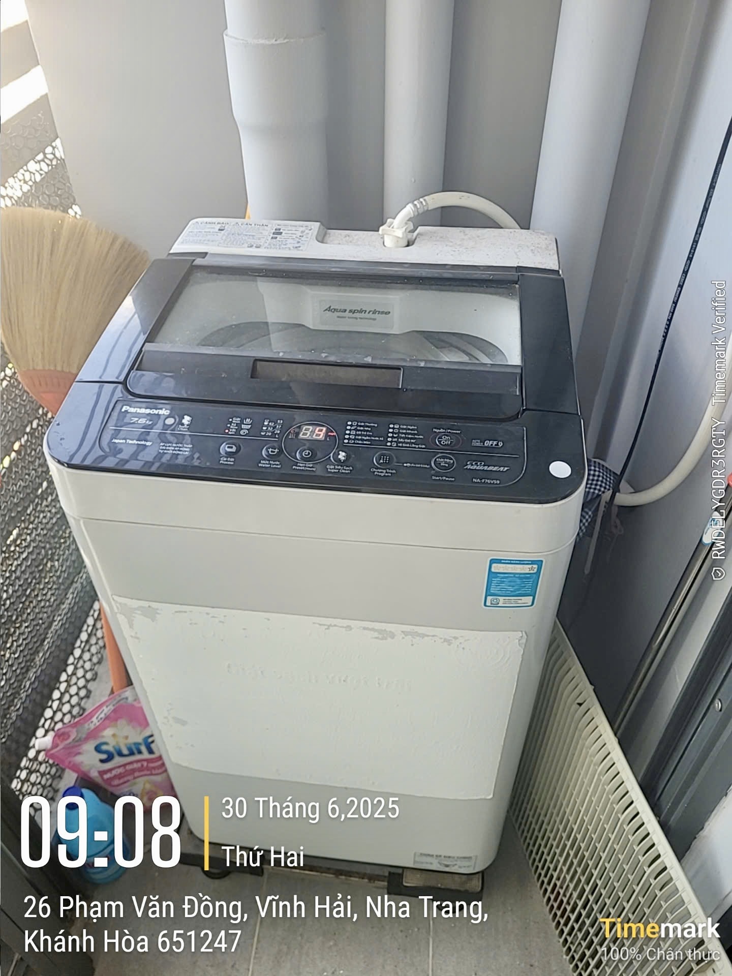 Vệ sinh máy giặt lồng đứng-dưới 8 Kg