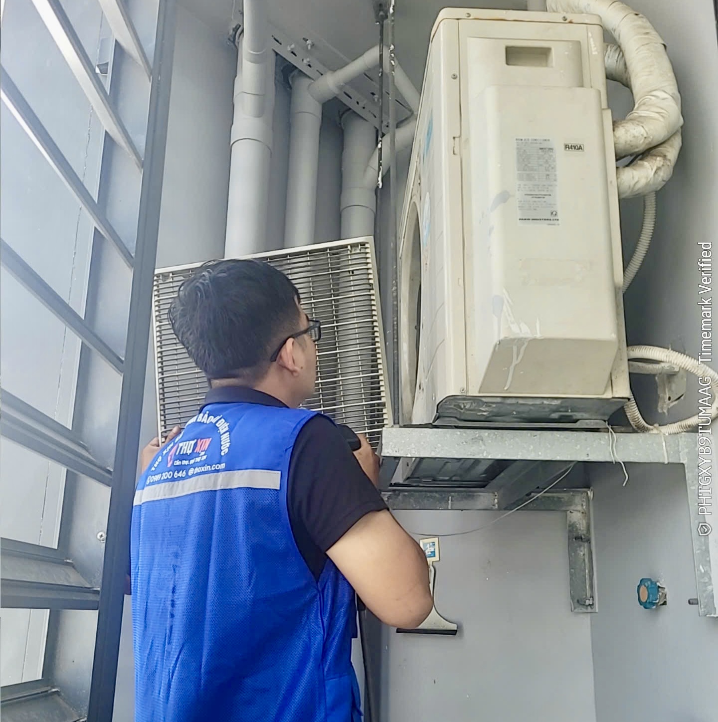 Vệ sinh điều hòa căn hộ 1 phòng ngủ-Scenia Bay Residence