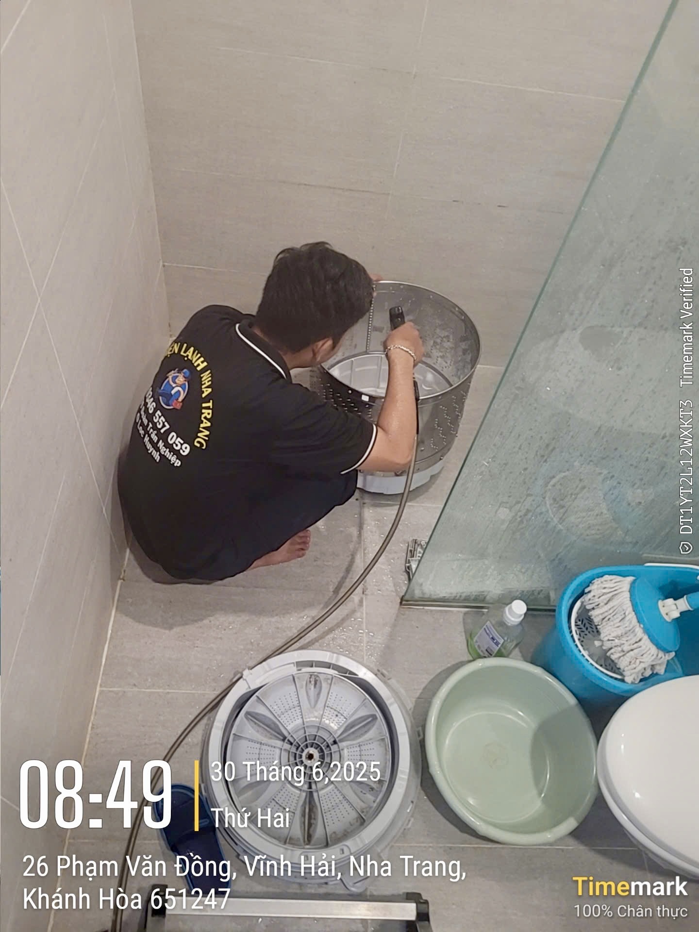 Vệ sinh máy giặt lồng đứng-dưới 8 Kg