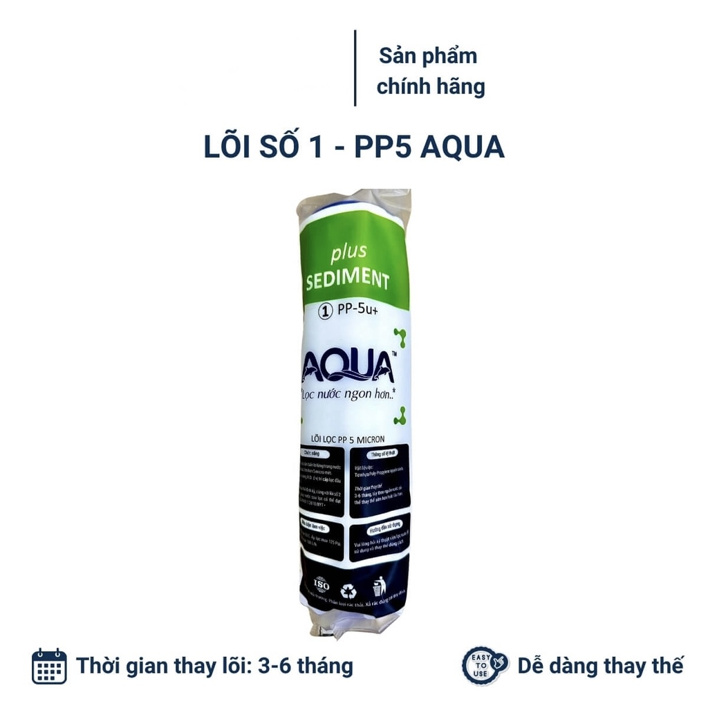 Thay lõi máy lọc nước: lõi lọc thô 1, 2, 3