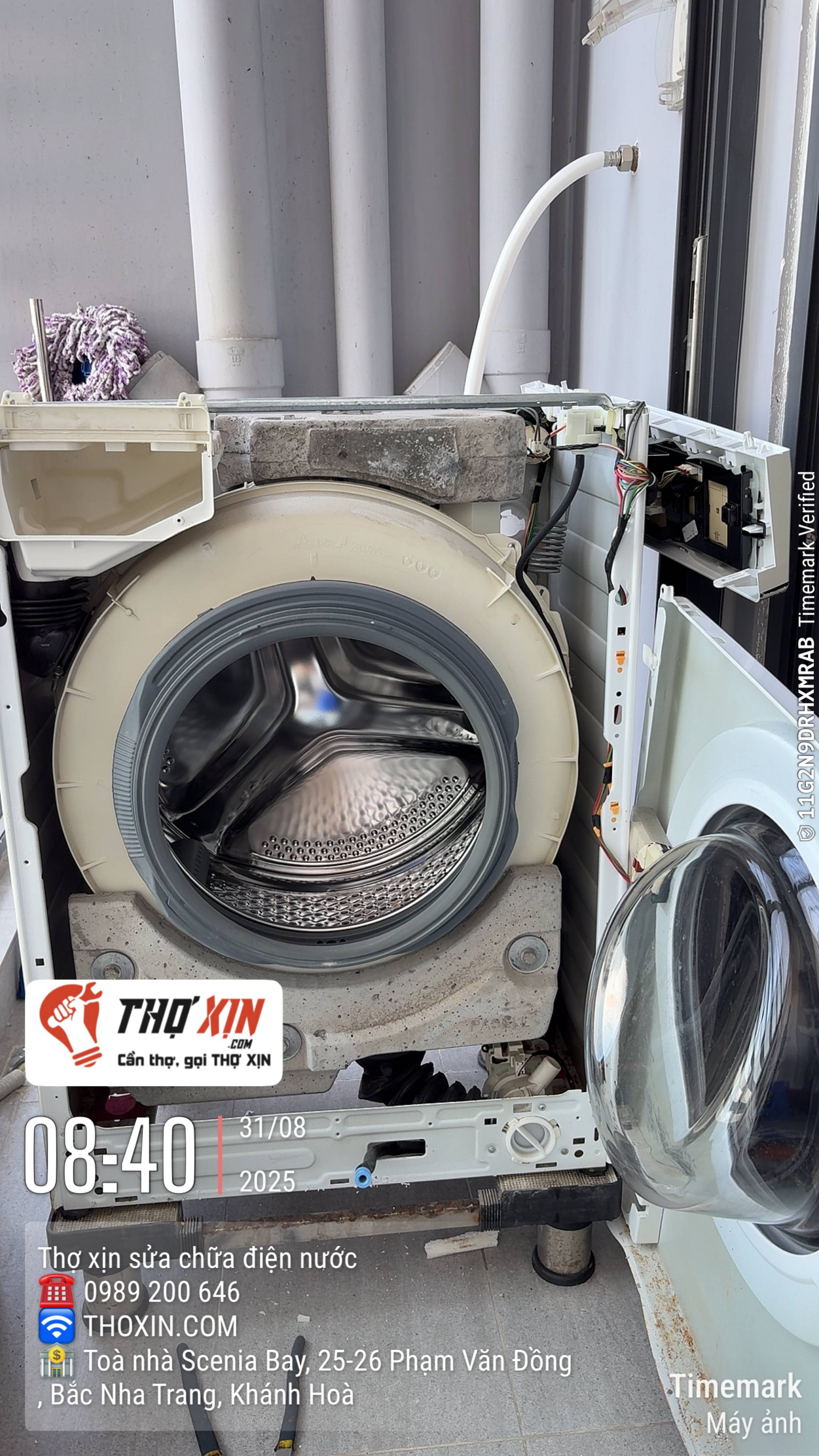 Vệ sinh máy giặt lồng ngang-dưới 8 Kg