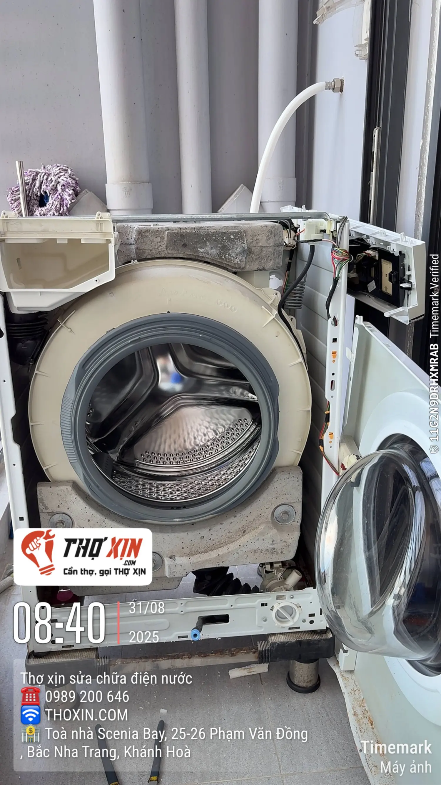 Thay phao cảm biến máy giặt